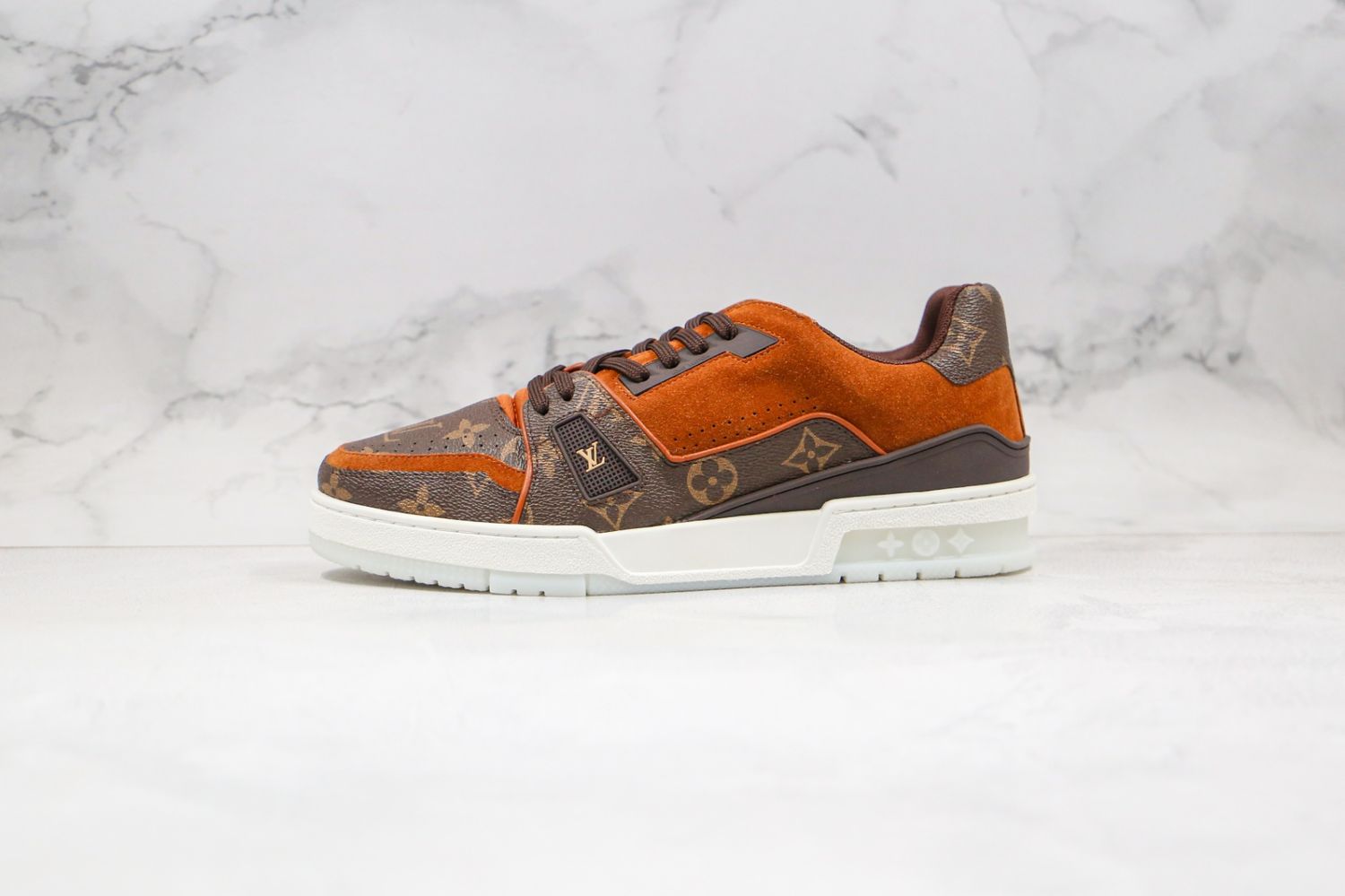 Louis Vuitton Trainer Suede Monogram