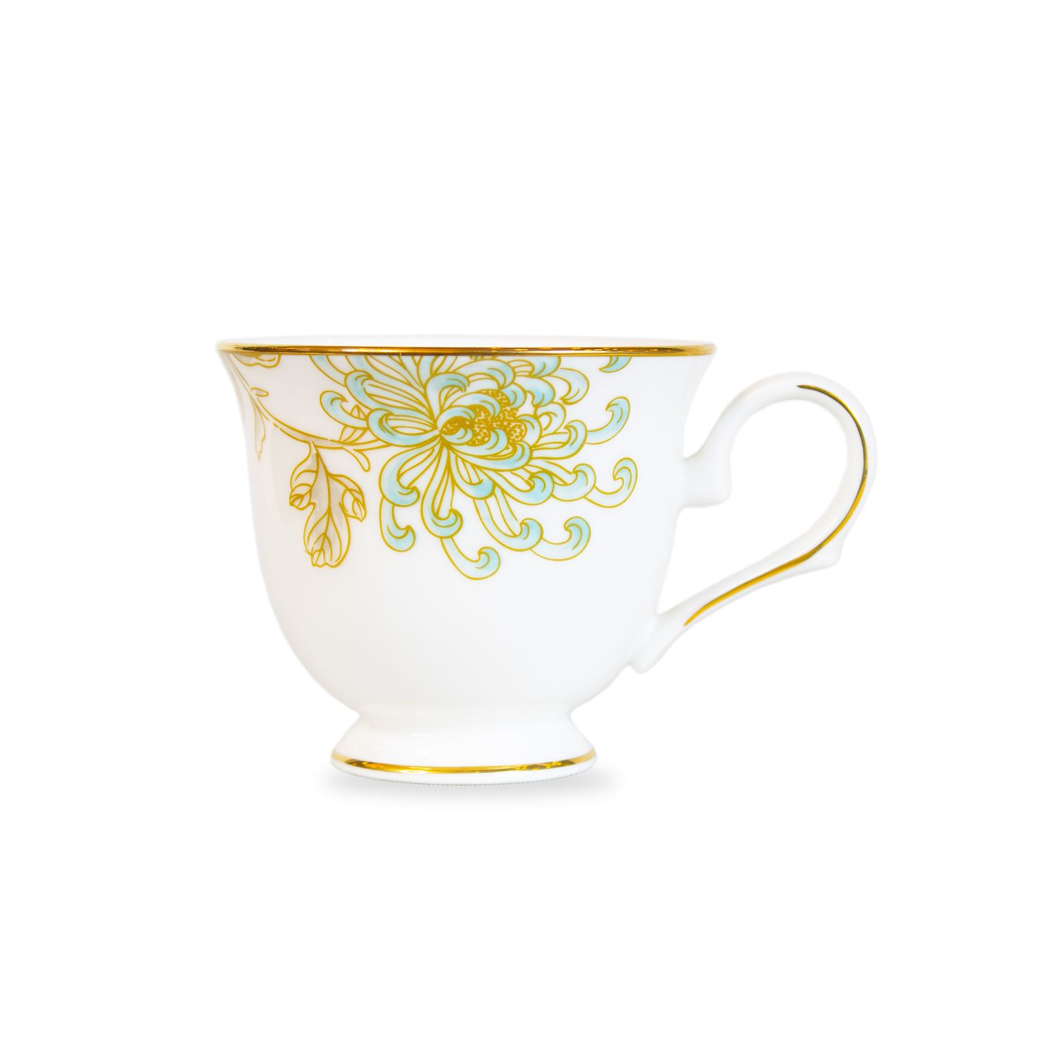 PAINTED CAMELLIA DW TEA CUP INTL