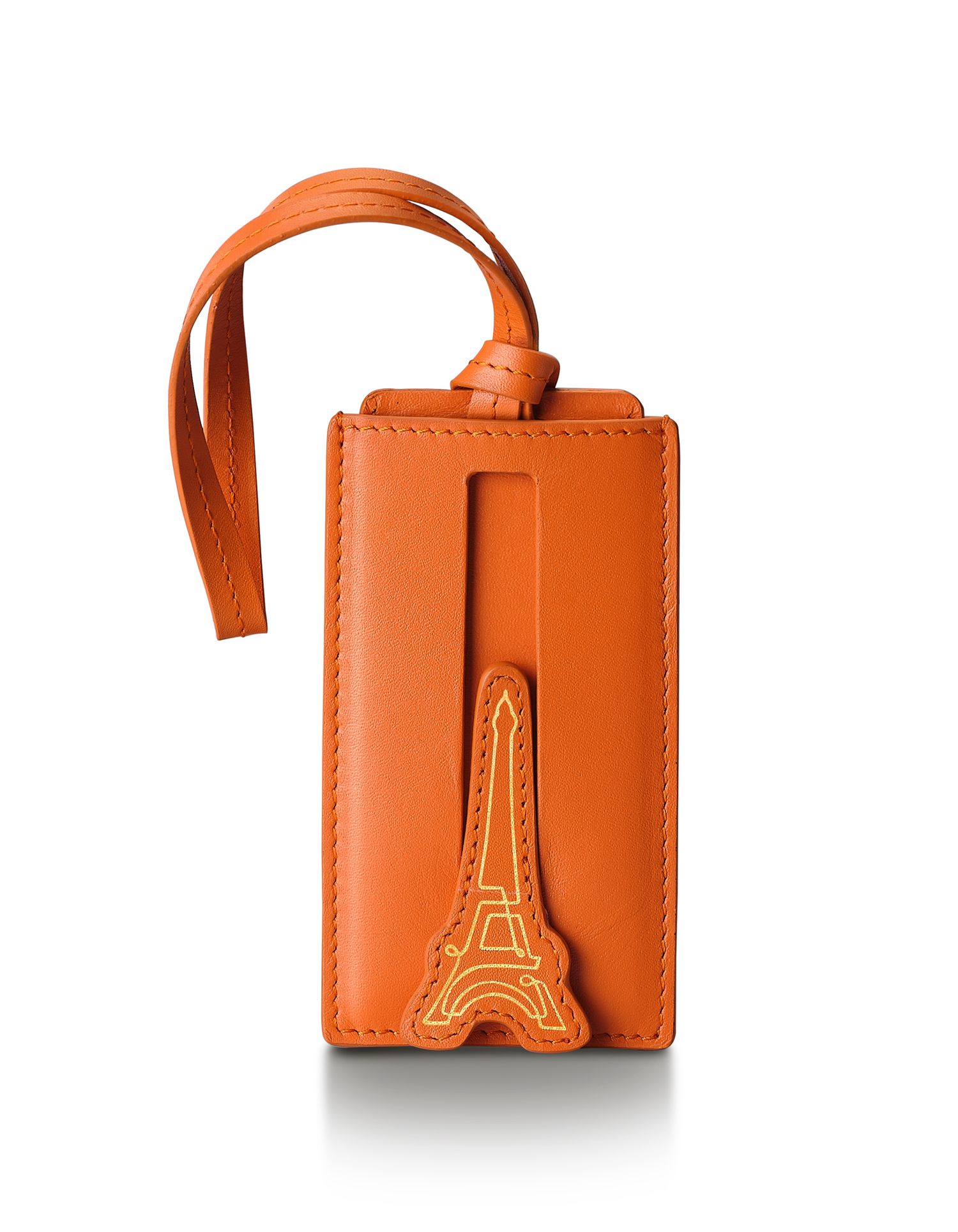 TRAVEL TAG SHEAFFER EIP LEATHER WITH NAME CARD ORANGE