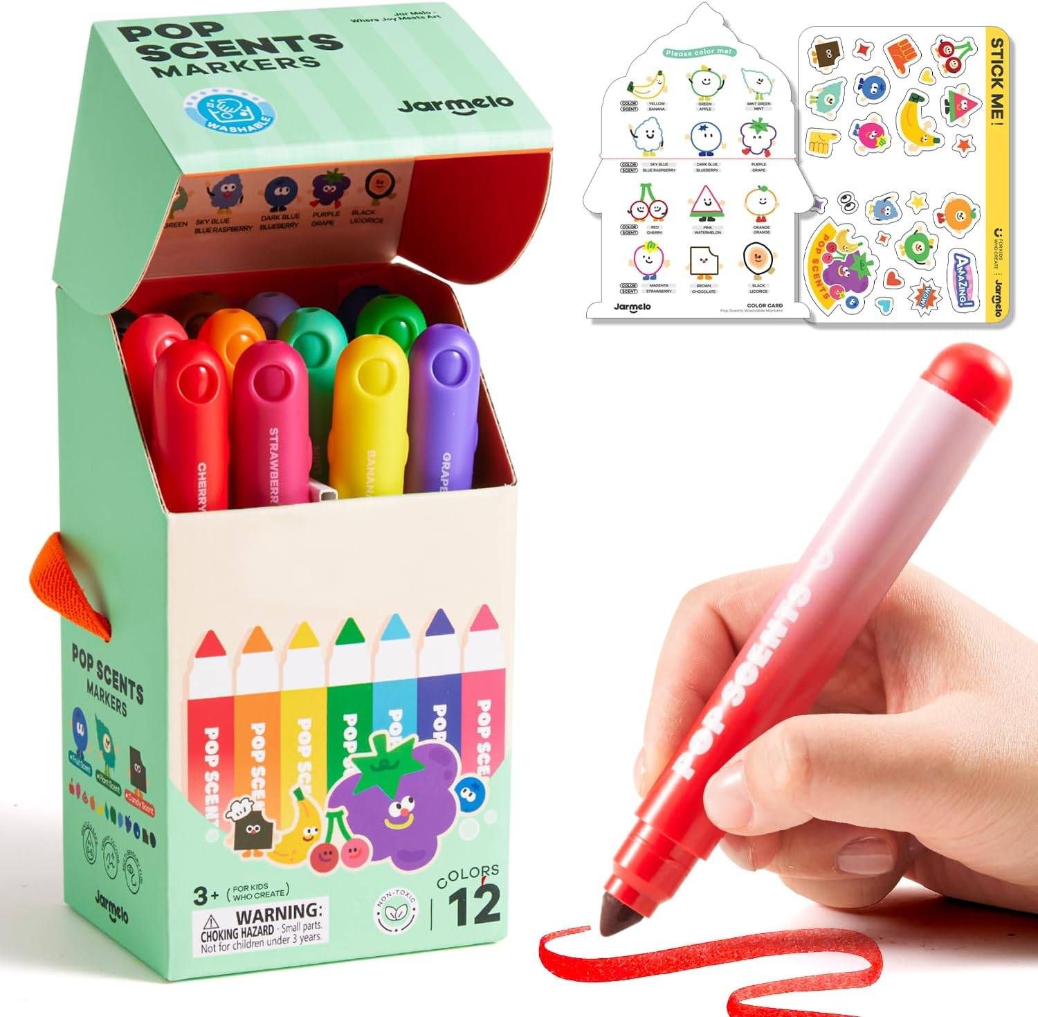 Pop Scents Markers 12 - Жимсний үнэртэй фломастер 12ш 