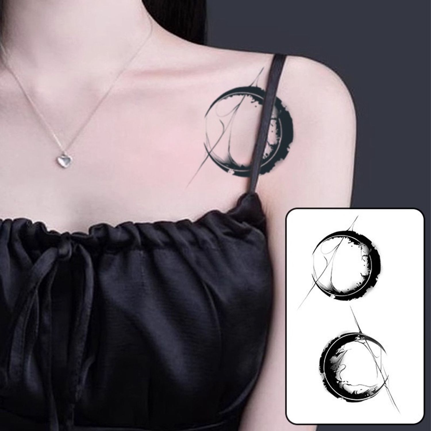 Aesthetic Moon Tattoo