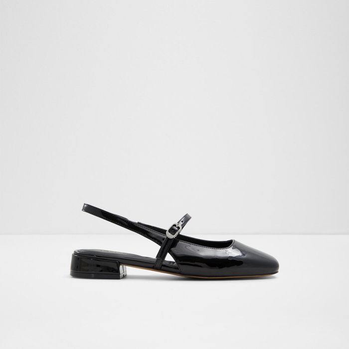HUGUETTE-1-BLACK-Ladies Cas Shoes