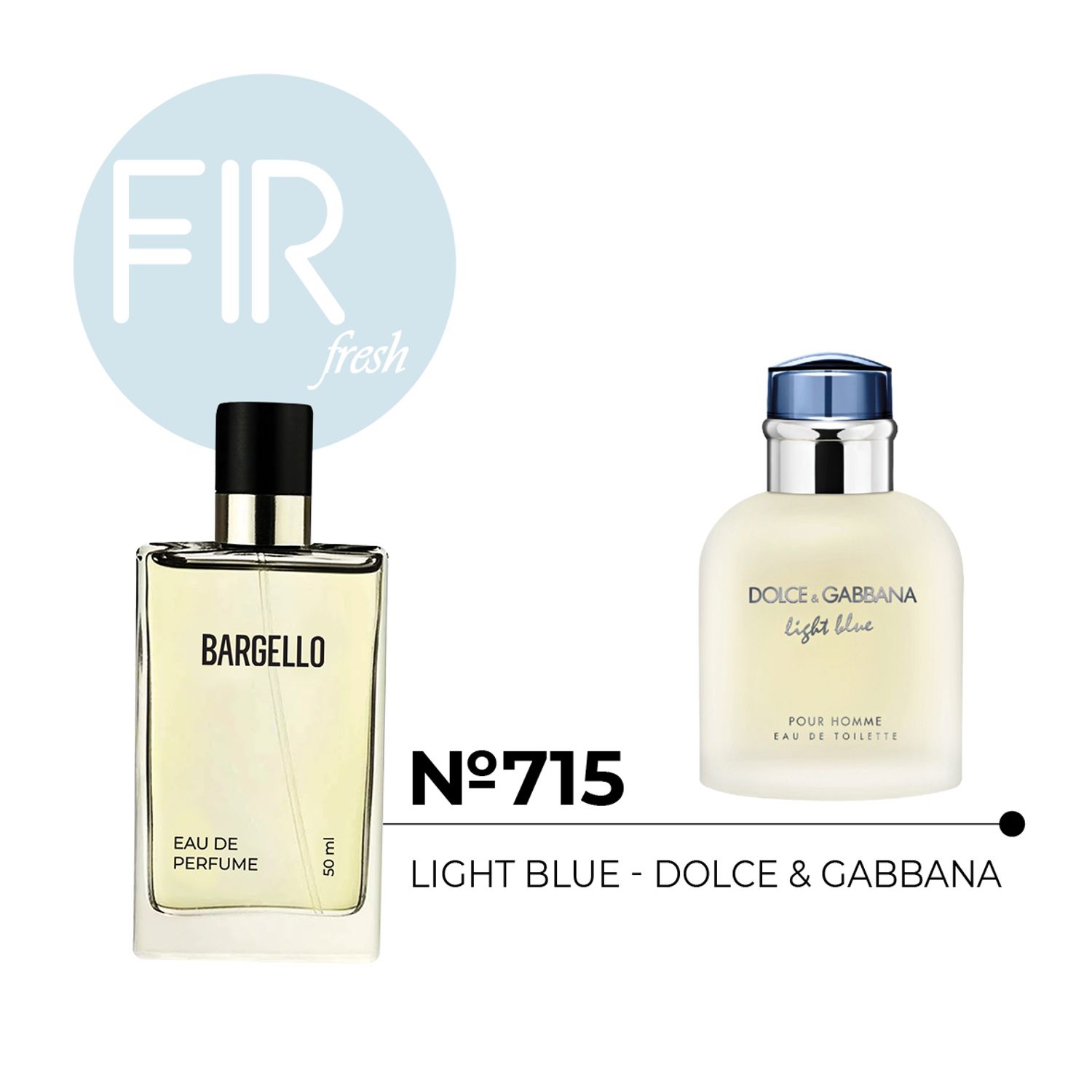 №715 for man 50 ml /DOLCE GABBANA - LIGHT BLUE/