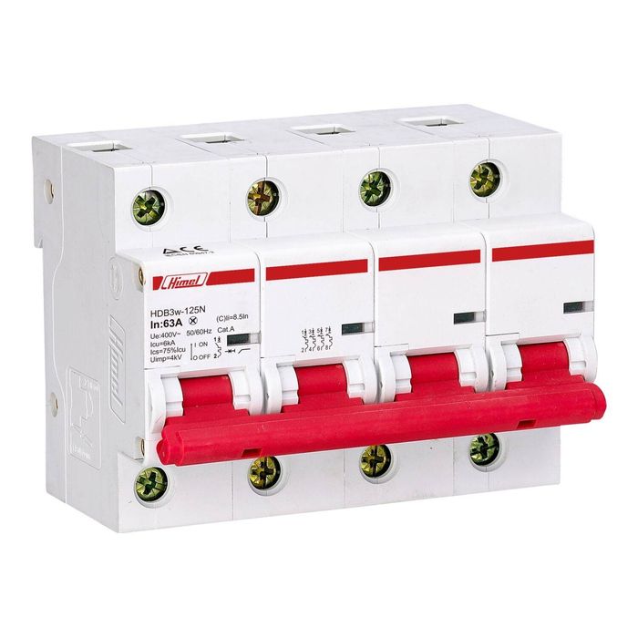 HDB3w-125, 10kA, 4P, 100A