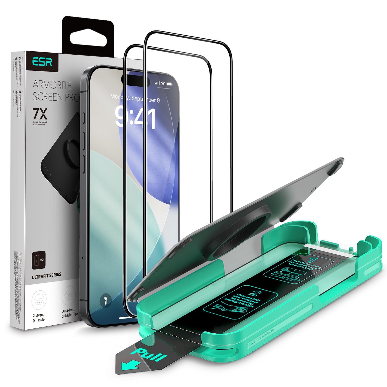 ESR – iPhone 17 Air дэлгэцийн наалт (UltraFit Armorite, 2 ширхэгтэй)