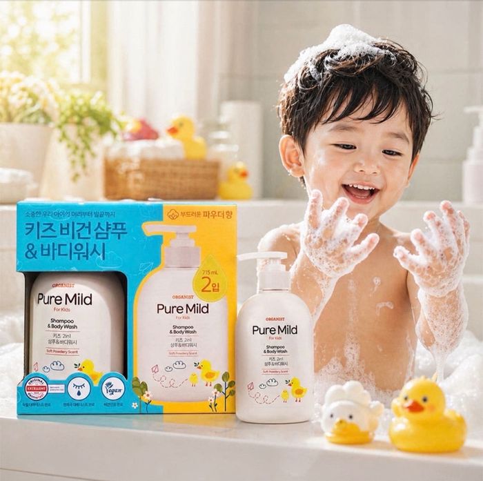 ORGANIST PURE MILD SHAMPOO & BODY WASH 2in1 FOR KIDS 715ML 