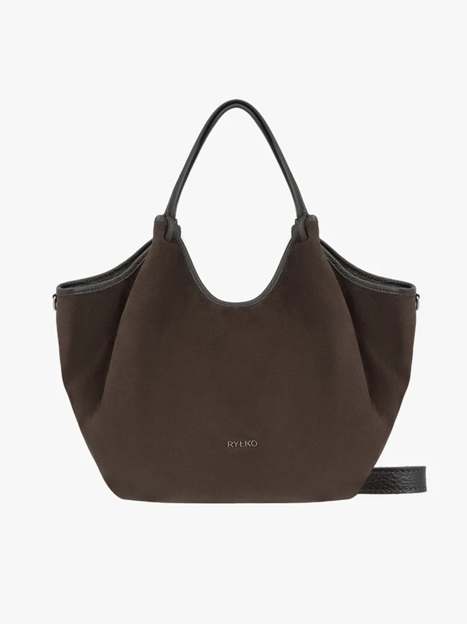 Brown spacious shopper bag