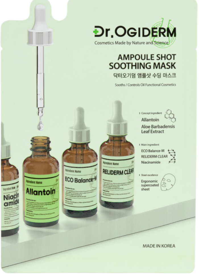 Dr.Ogiderm ampoule shot soothing mask 30ml