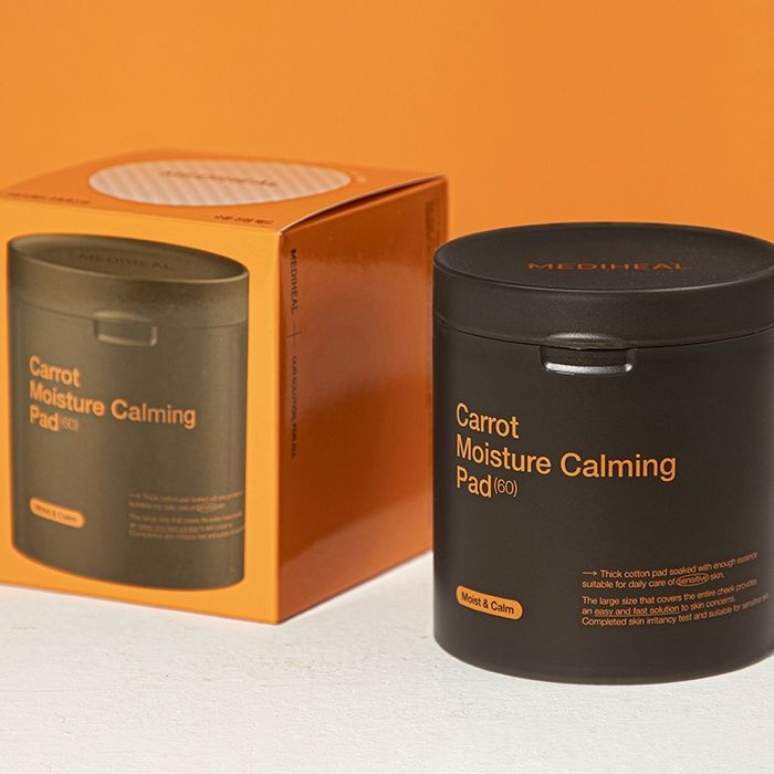 MEDIHEAL carrot moisture calming pads 