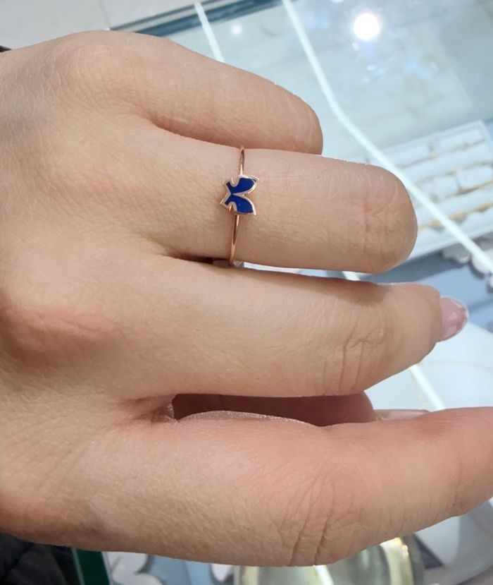 Rose монет бөгж(korea)16,5 size