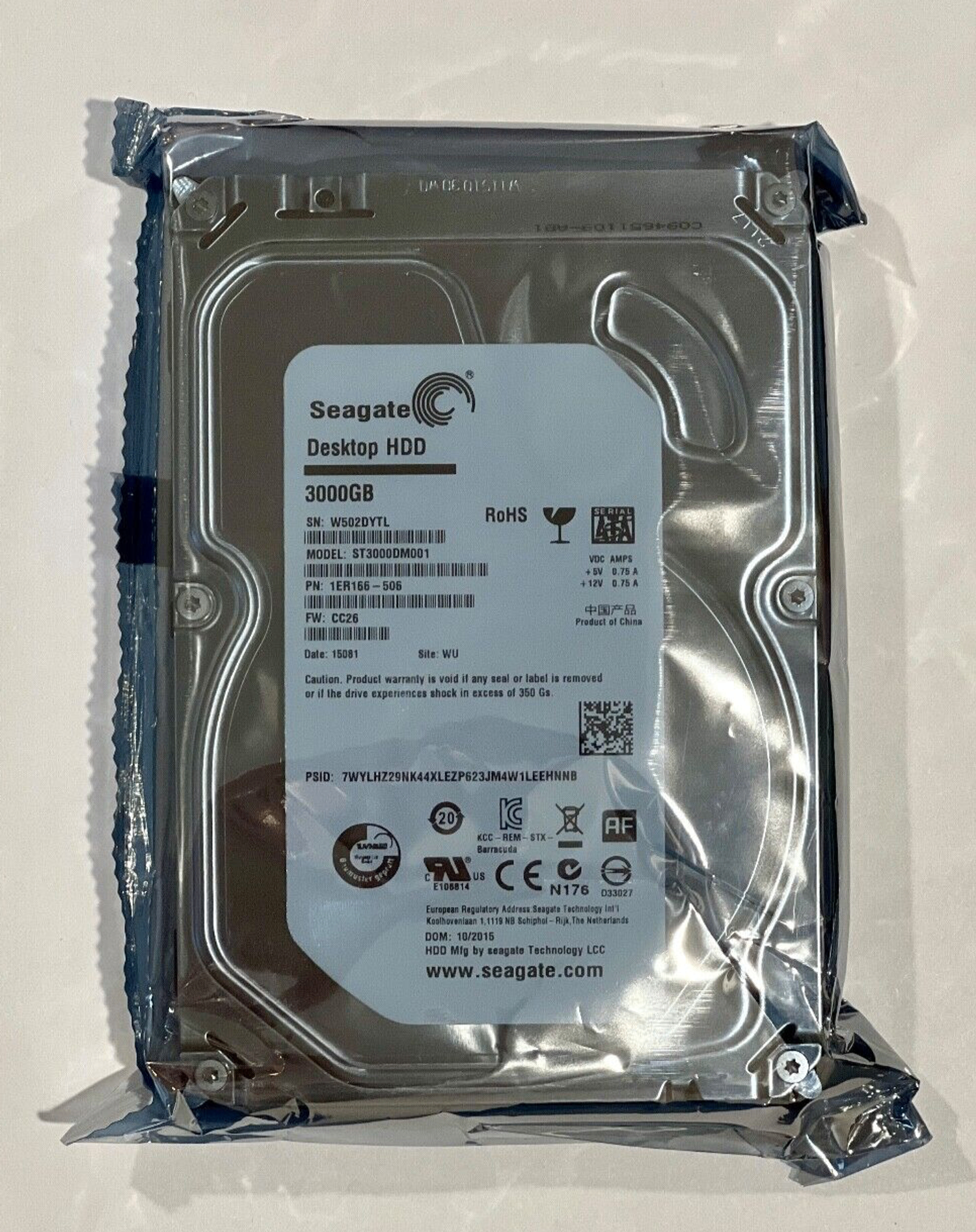 3Tb seagate Hard disc