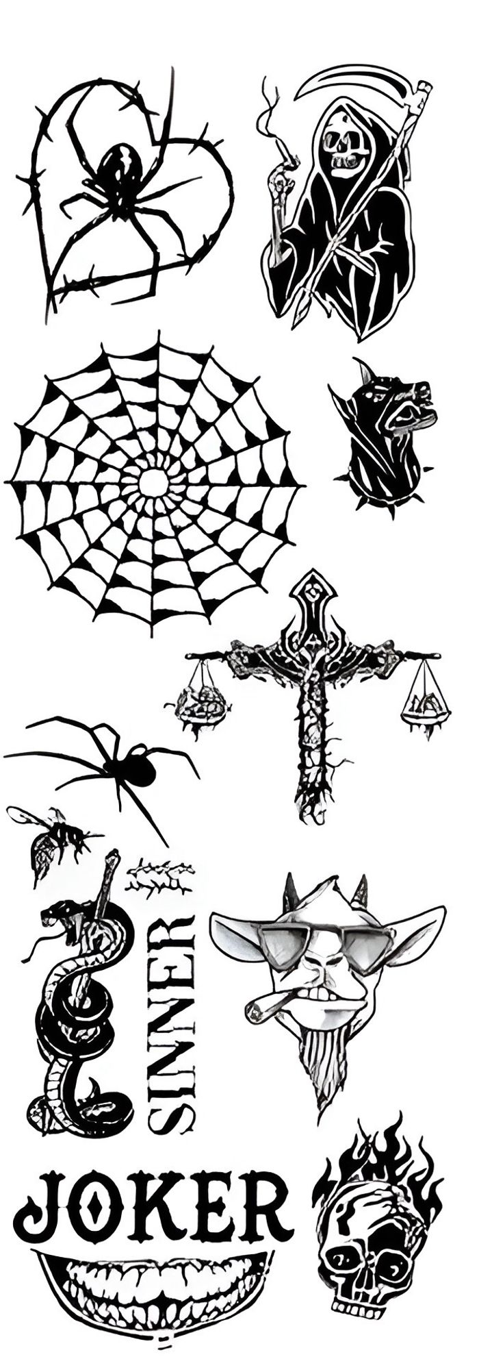 Old School Gothic Усан шивээс