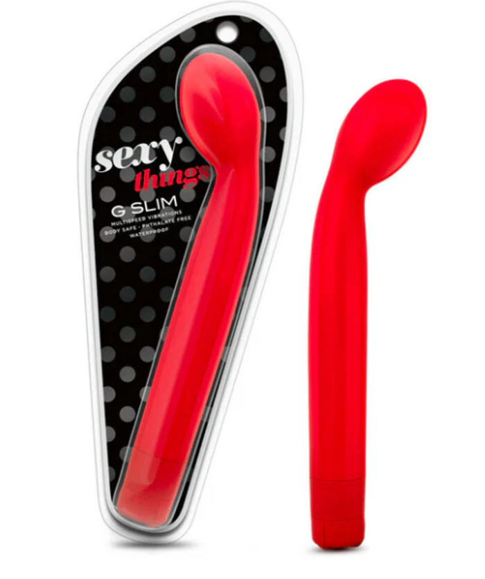 Blush Sexy Things G Slim Multispeed Slimline G-Spot Vibrator Red