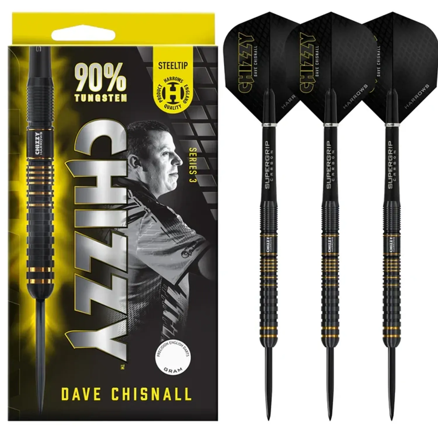 HARROWS Chizzy 90% Series 3 Steel Tip Darts