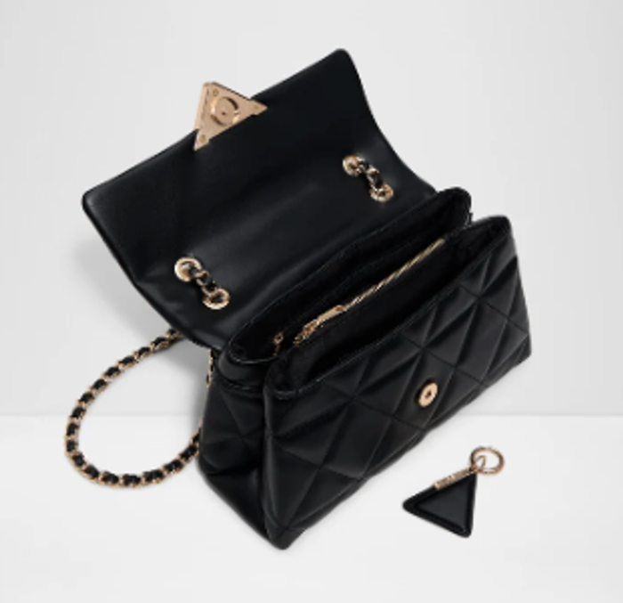 SOFTPUFFQUILT-1-BLACK -Ladies City Handbags