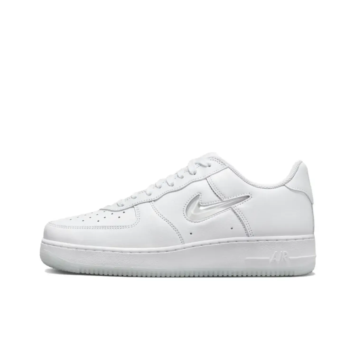 Nike Air Force 1 Low '07 Retro Color Of The Month Jewel Swoosh Triple White