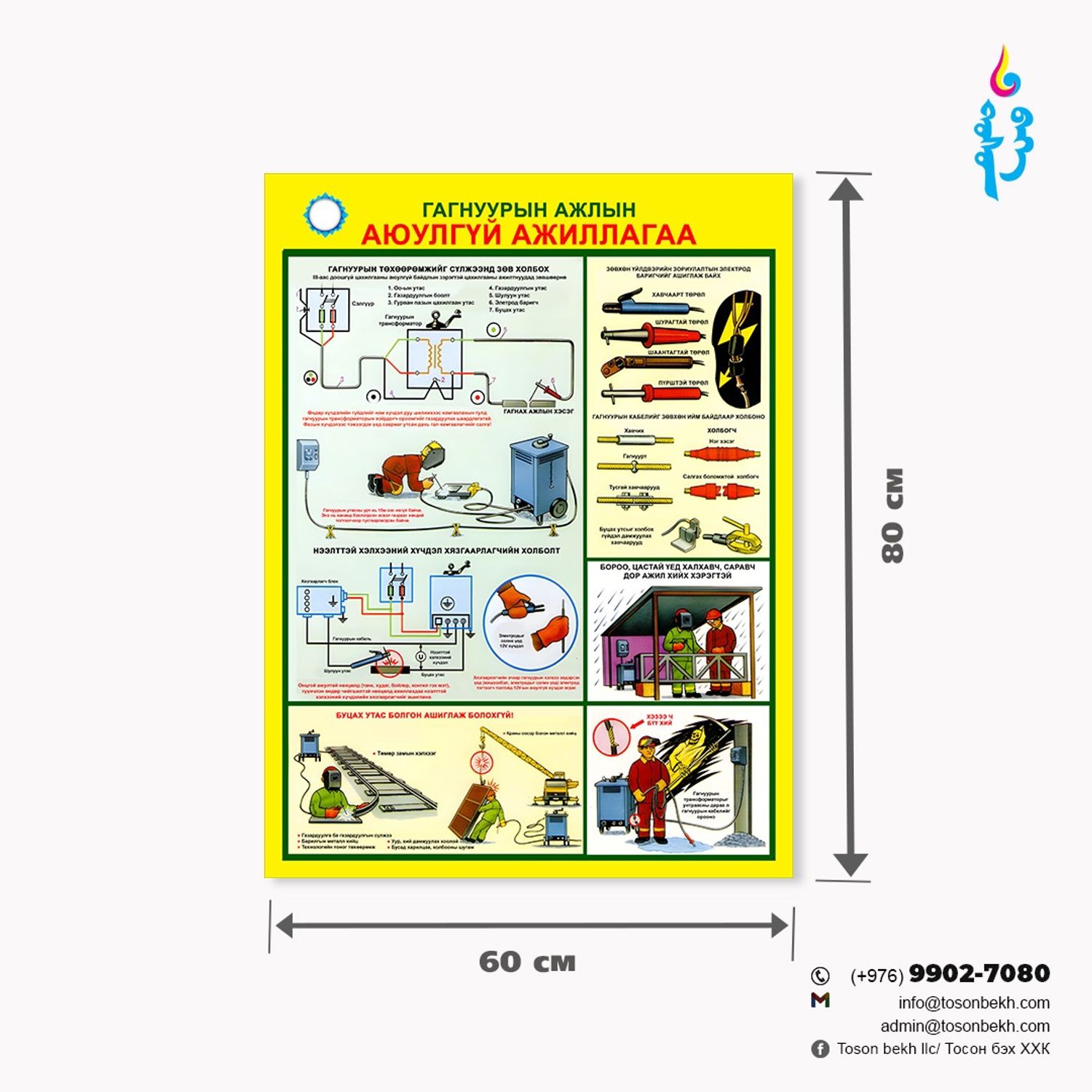 Гагнуурын ажлын аюулгүй ажиллагаа самбар  