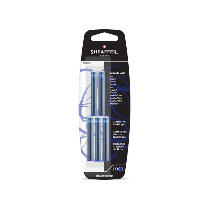 Sheaffer Classic Ink Cartridge (Pack of 5) Blue 