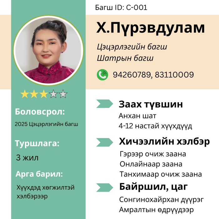 Шатрын багш Х.Пүрэвдулам