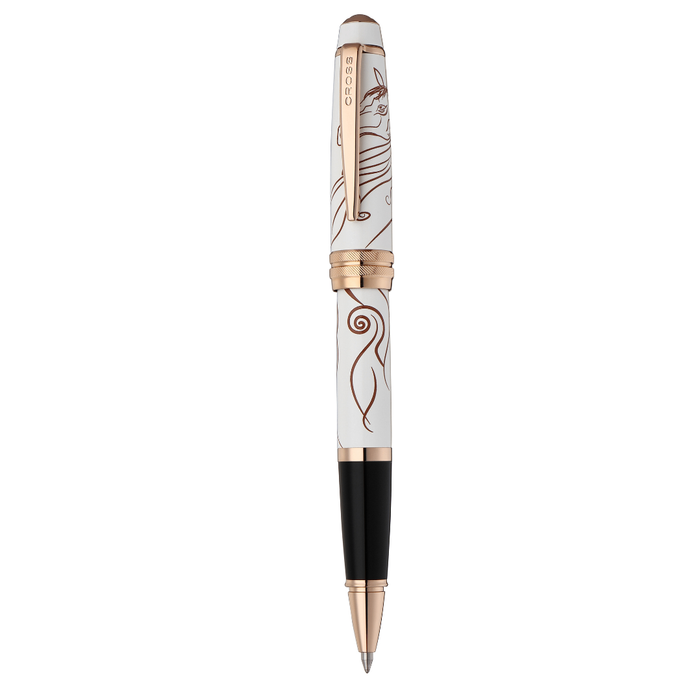Bailey™ Zodiac Year of the Horse White Lacquer with Rose-Gold Plated Appointments Rollerball Pen