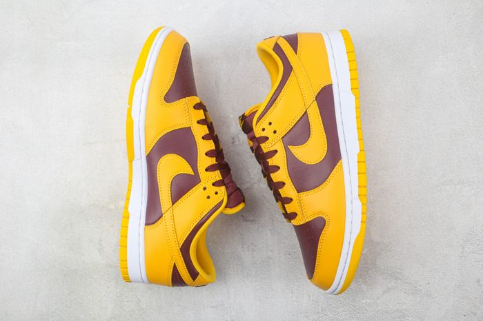 Dunk Low University Gold and Deep Maroon