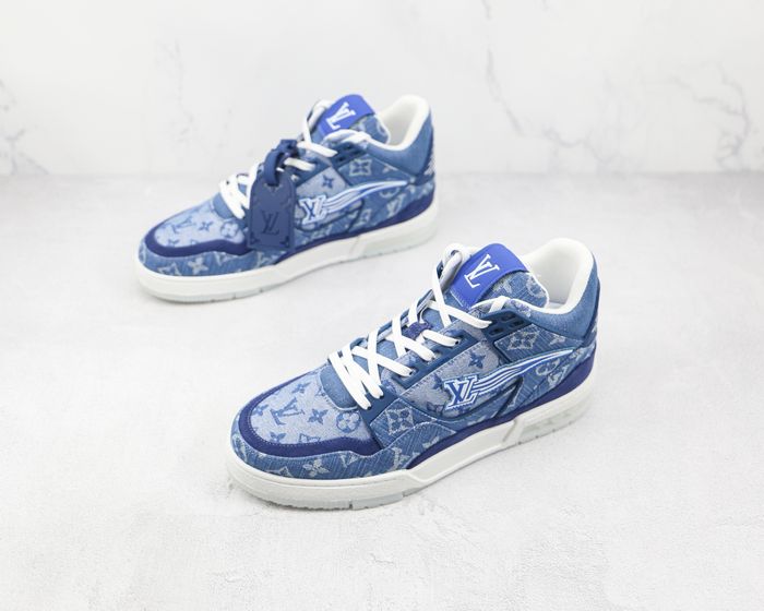 Louis Vuitton LV Sneakers denim new Blue
