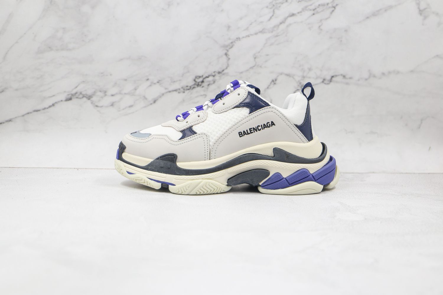 Balenciaga Triple S White Purple