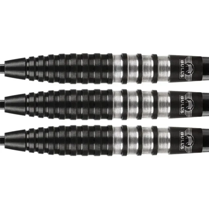 BULL'S Black Lightning Darts - Steel Tip - 90% Tungsten