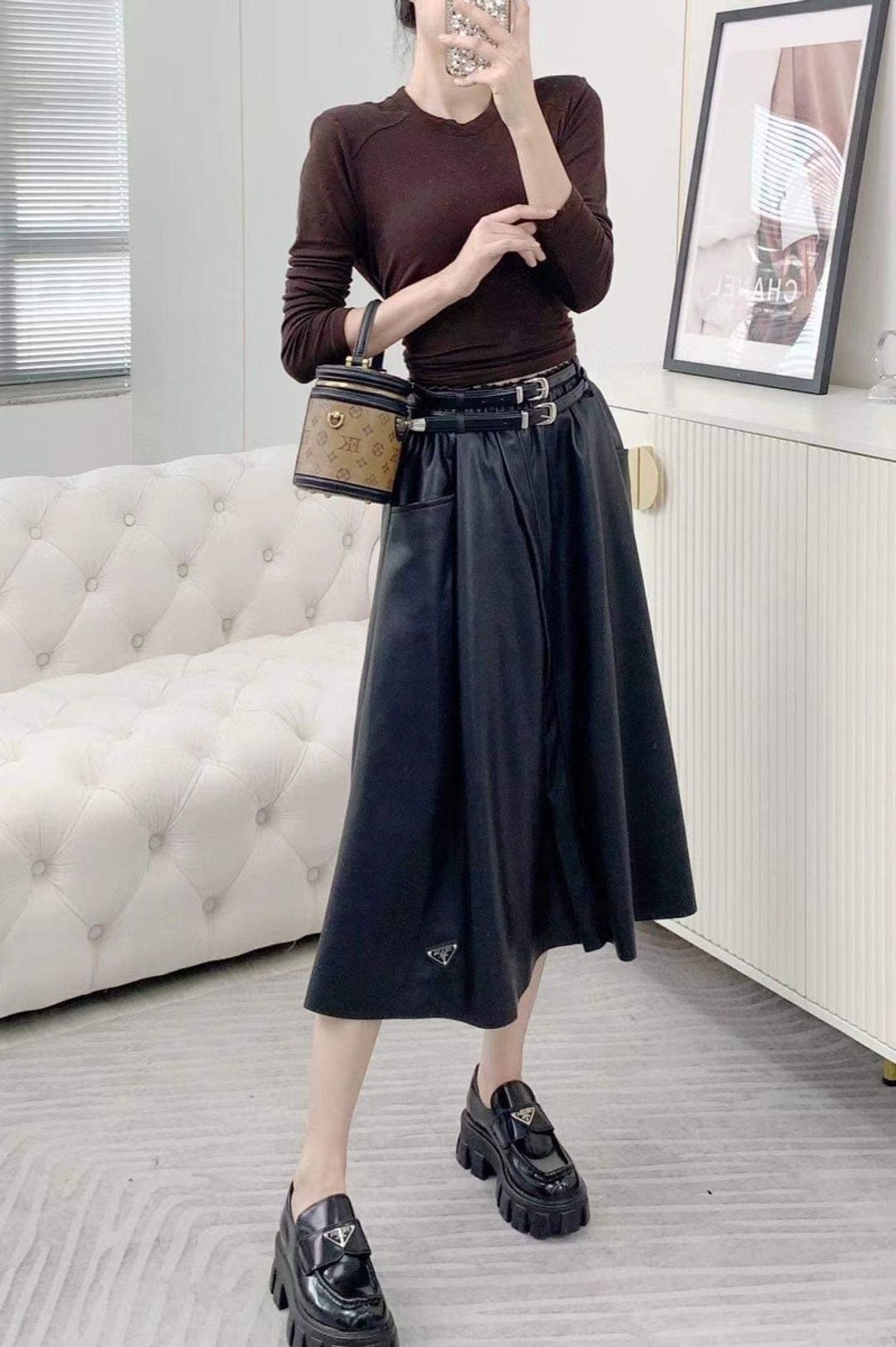 Prada савхин юбка