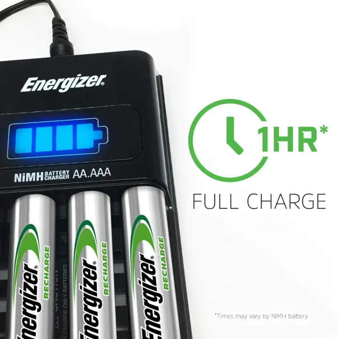 Energizer 1hr Charger + 4AA (2300mAh)