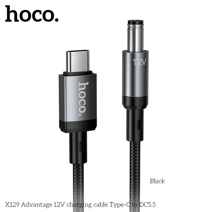 X129 Advantage 12 Вольтын Цэнэглэгч Кабель Type C - DC5.5