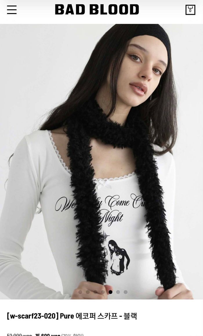 badblood w scarf black