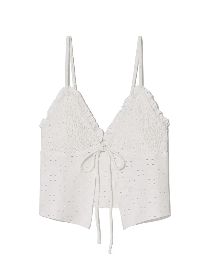 TANKINI SWIM TOP - WHITE