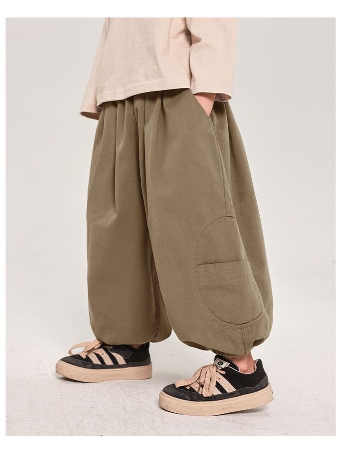 өргөн карго загварын өмд доороо резинтэй 