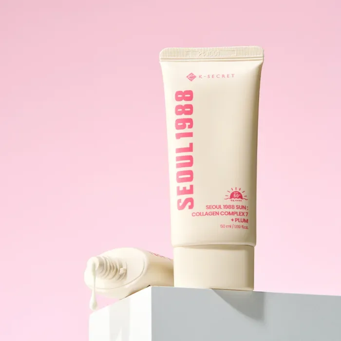 K-SECRET SEOUL 1988 Sun: Collagen Complex 7 + Plum SPF50+ PA++++