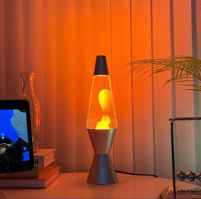 Orange lava lamp