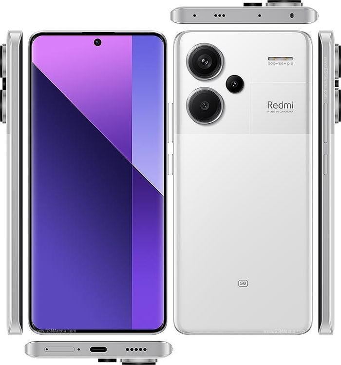 Redmi Note 13 Pro Plus Силикон Гэр /Хар/