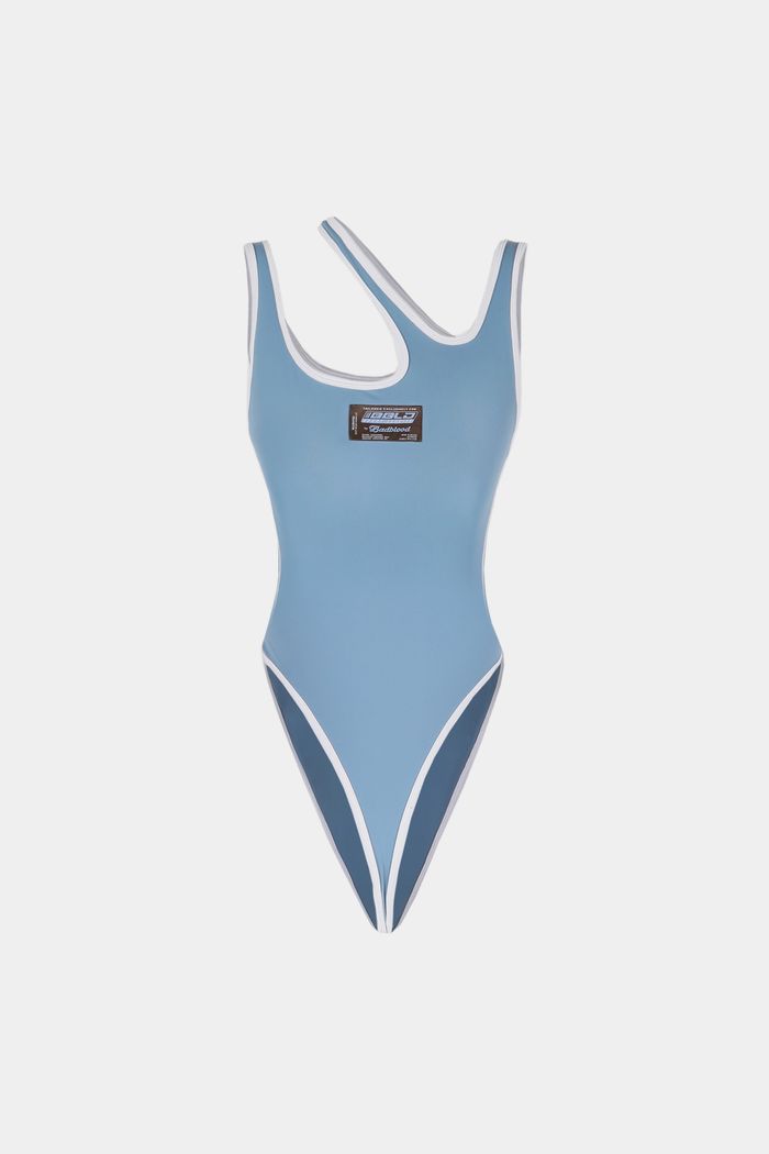 Auto Repair Multi String Bodysuit - Dusty Blue