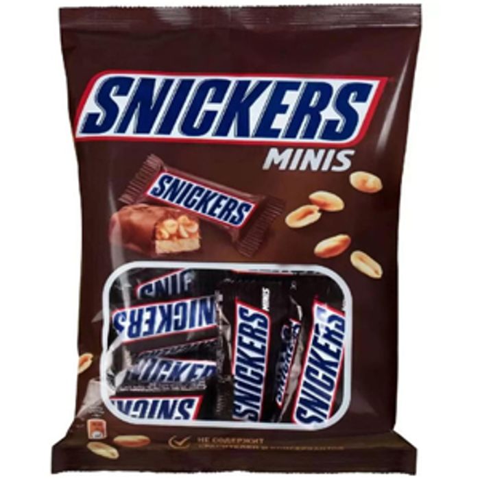 Шоколад Snickers ууттай олон төрөл 180гр