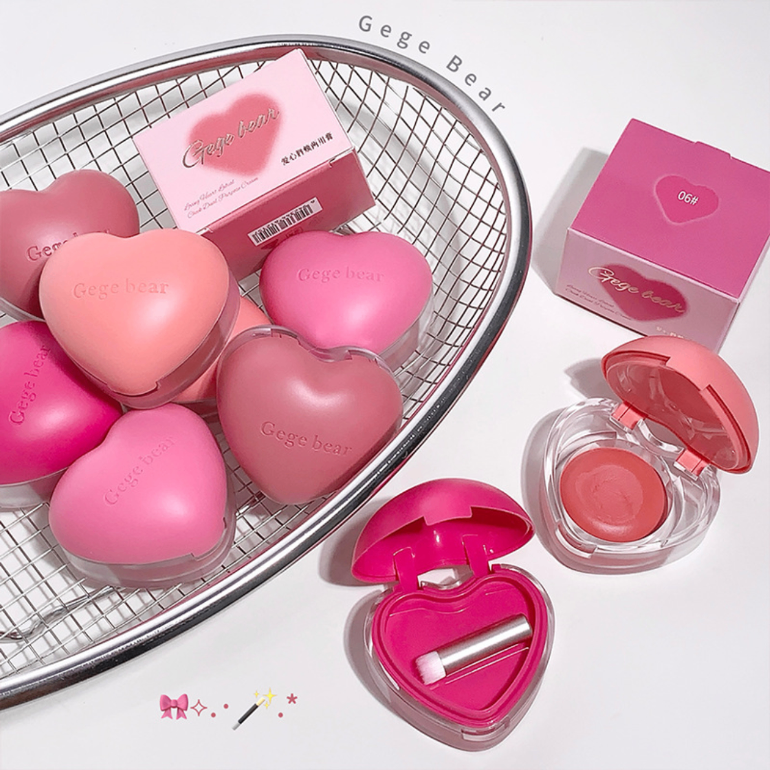 Gege Bear Heart Cream Blush