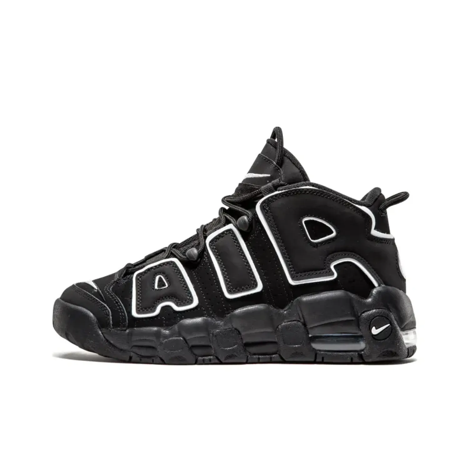 Nike Air More Uptempo Black White GS