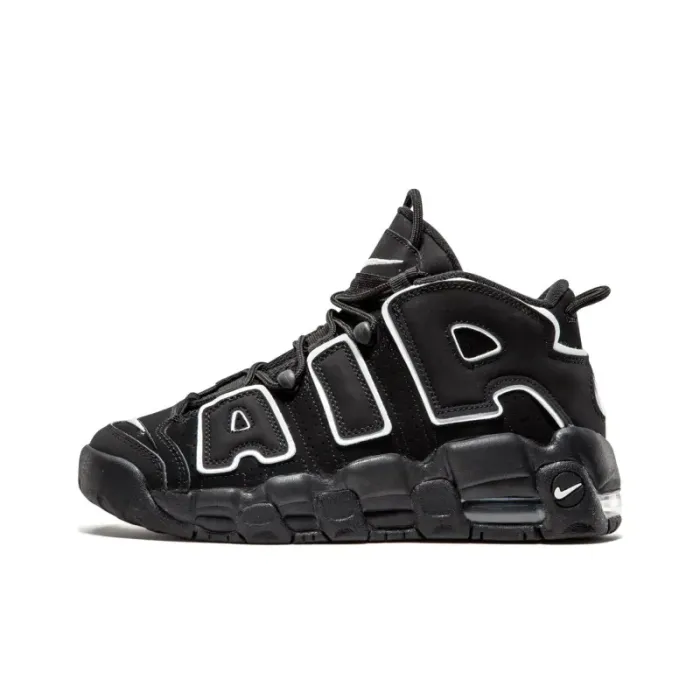 Nike Air More Uptempo Black White GS