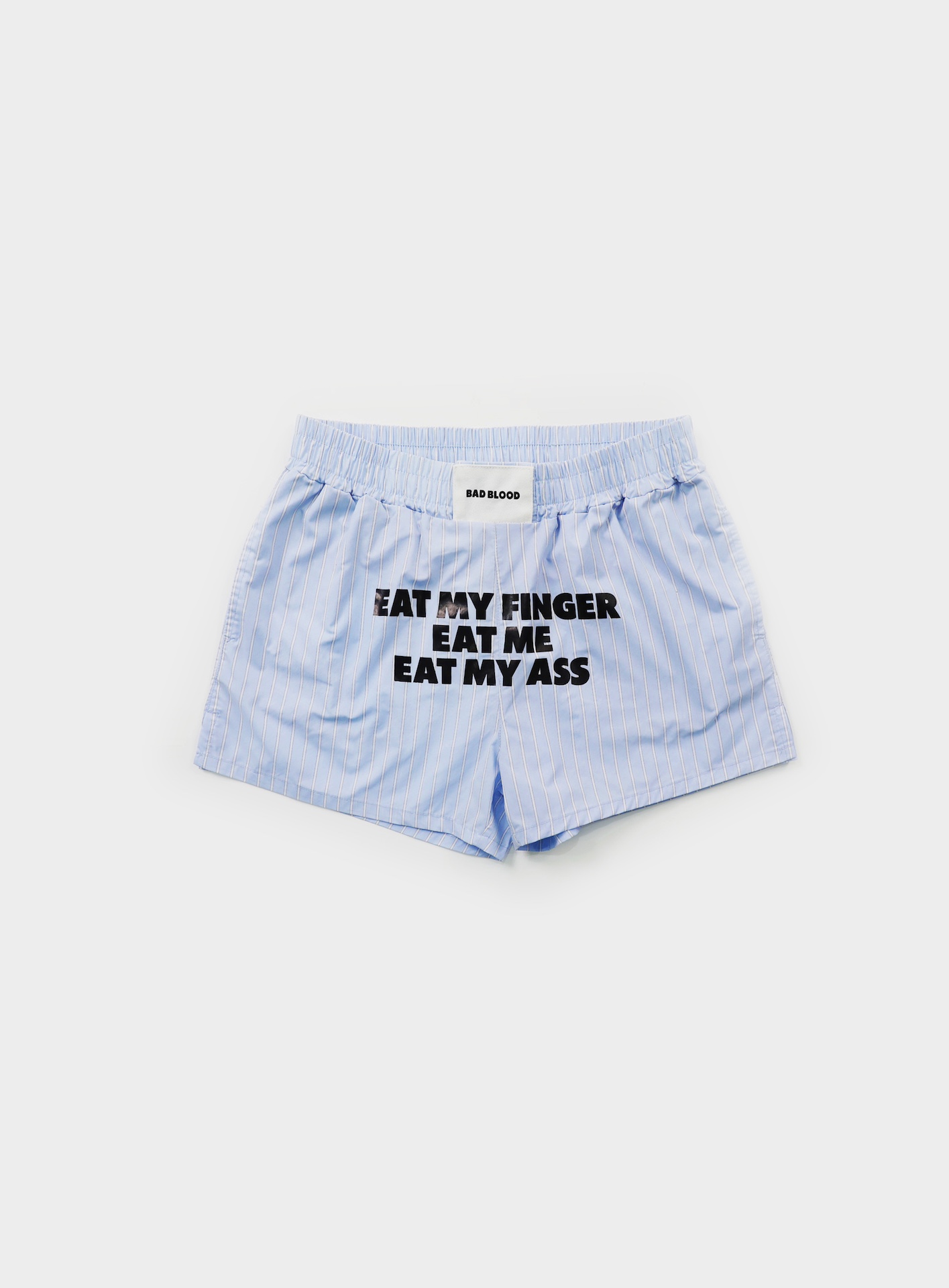 ◆BADBLOOD◆ EMF Boxer Shorts Blue Stripe w-srt24-046 EMF Boxer Shorts - Blue/Stripes