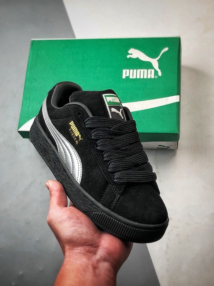 Puma Suede Black & Silver