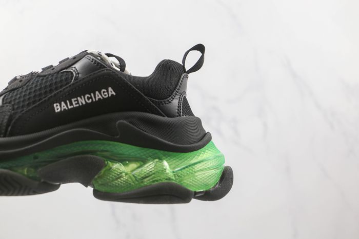 Balenciaga Wmns Triple S 'Black Yellow Fluo'