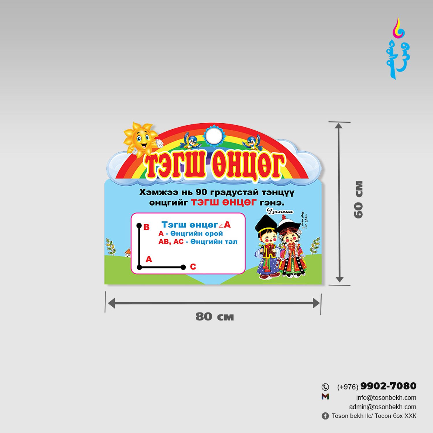 Тэгш өнцөгтийн самбар