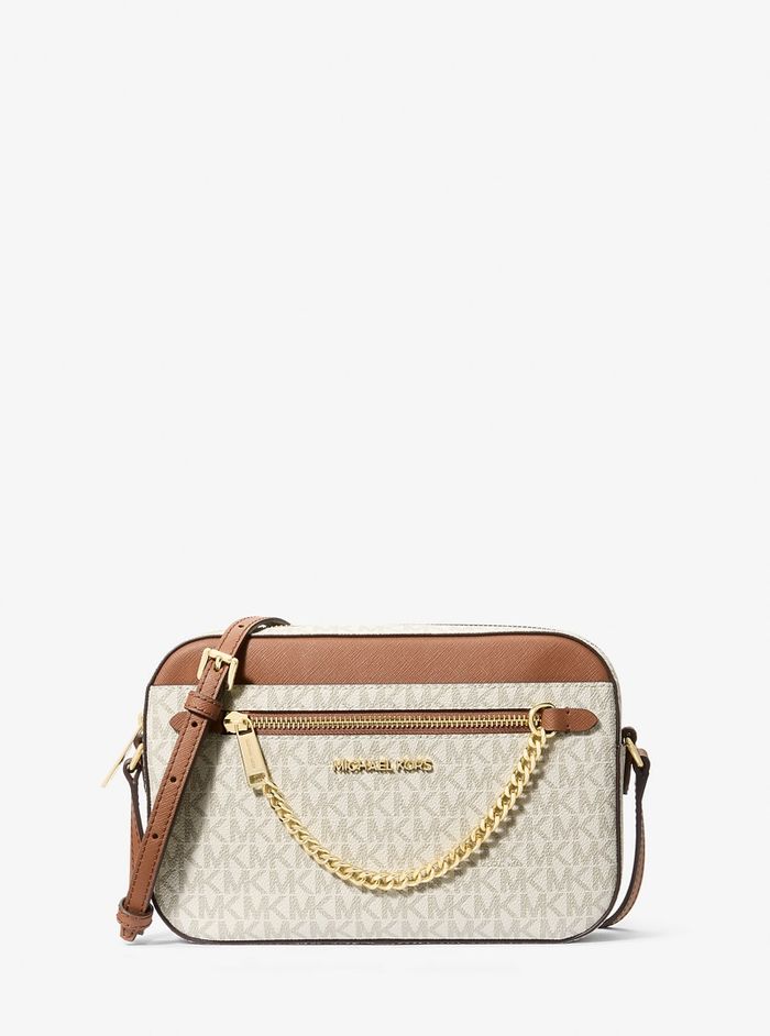 MK signature crossbody vanilla
