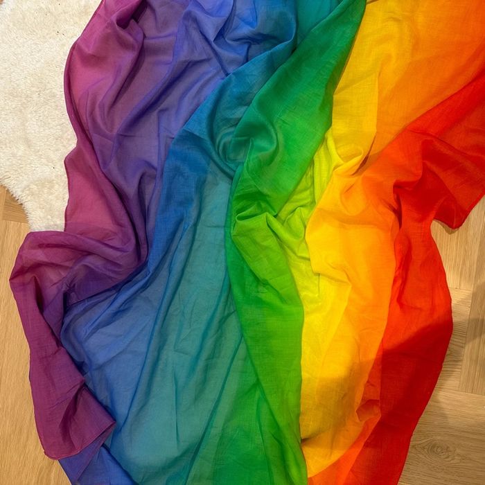 Play Cloth-Rainbow 90x90cm