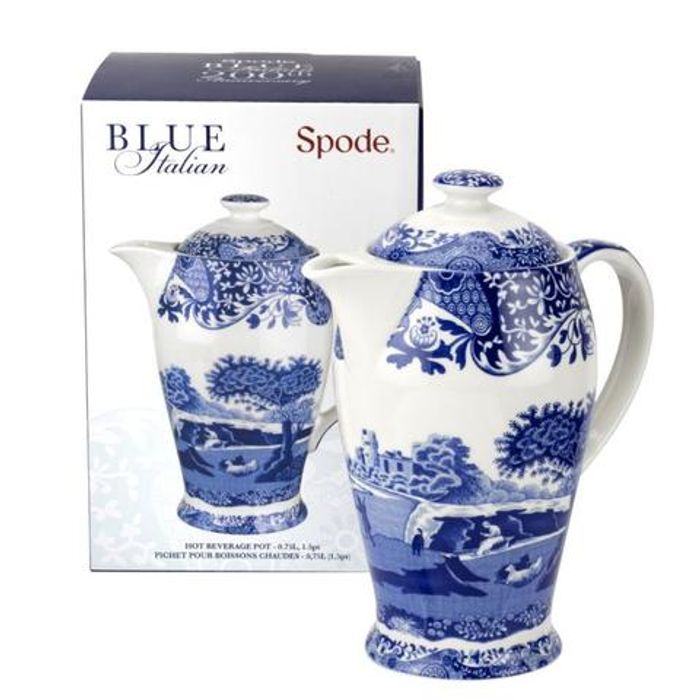Hot Beverage Pot 0.75L Blue Italian 
