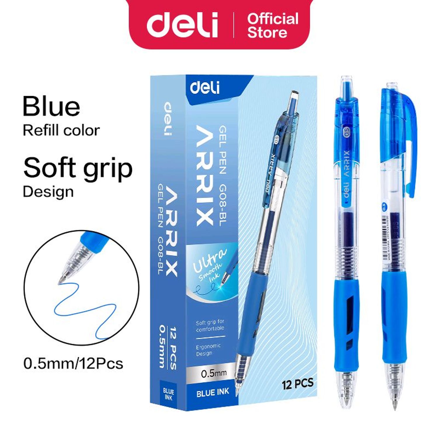 Үзгэн бал 0.5мм G08-Bl blue 